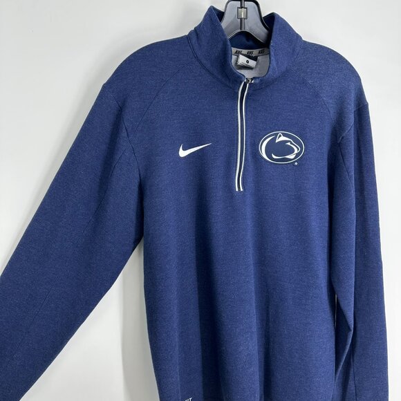 3/$25 Nike Penn State Quarter Zip Shirt S Nittany Lions Dri Fit Navy - Picture 4 of 8